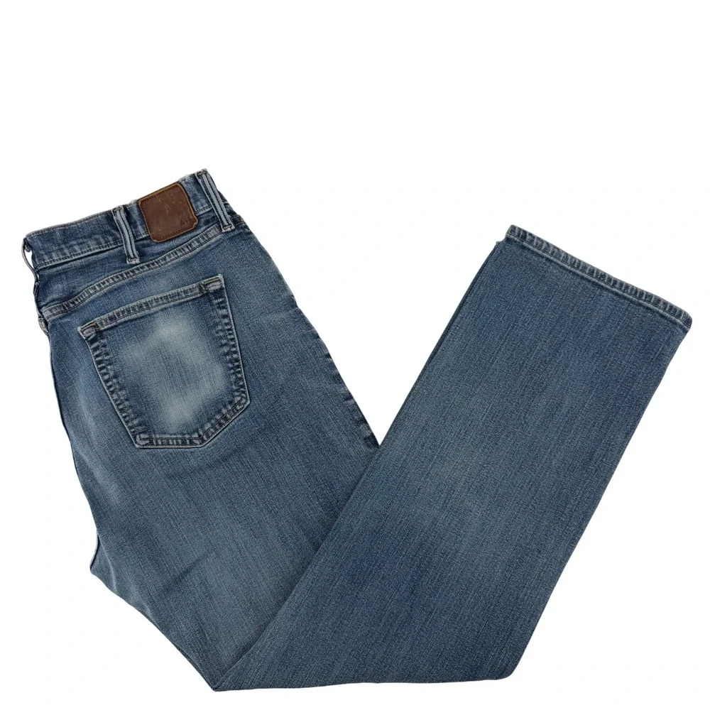 Abercrombie & Fitch Kilby Boot Jeans Mens 38x32 Blue Stretch Medium Wash Denim